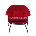 Красная Cahsmere классикалық Eero Saarinen жатырының креслолары